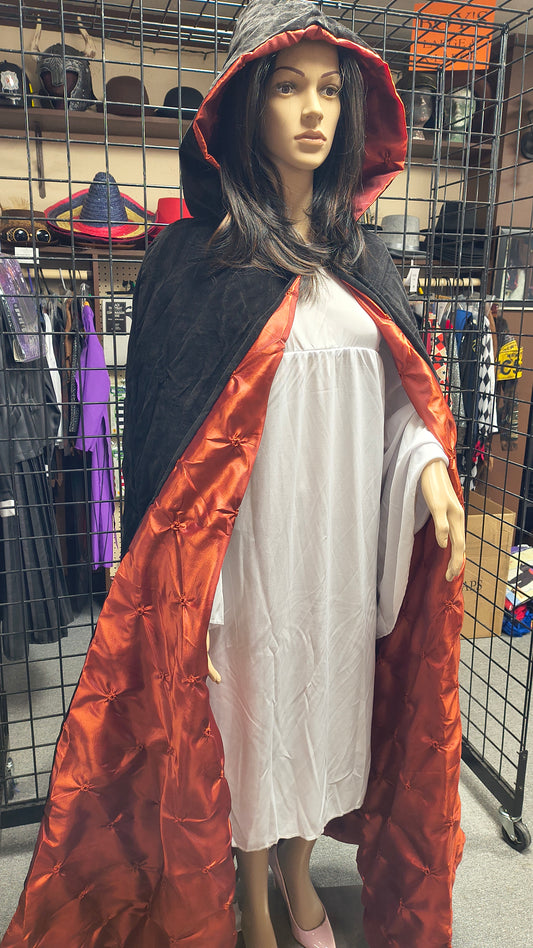 63" Deluxe Velvet Cape - Red