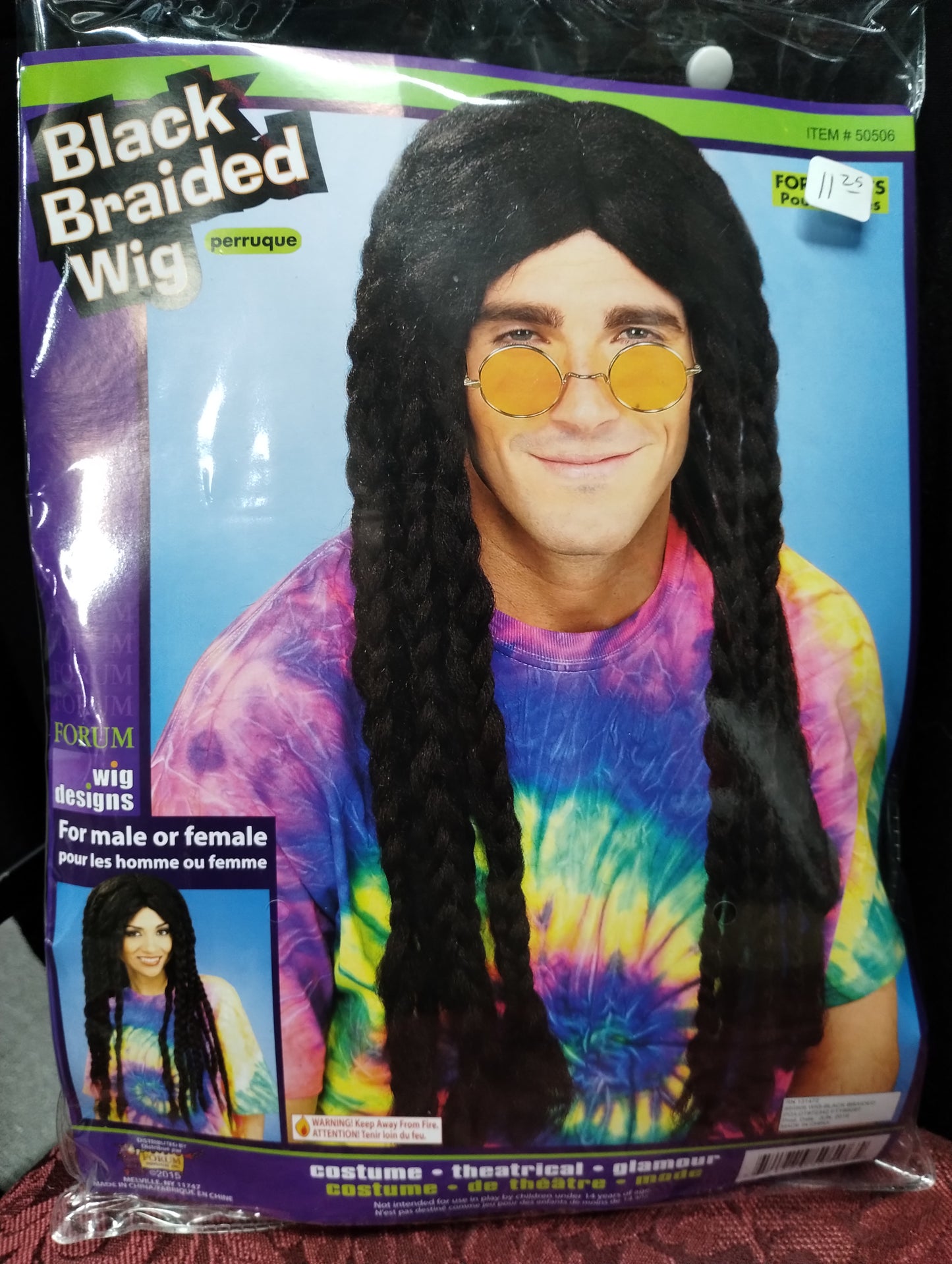 Long Black Braided Wig