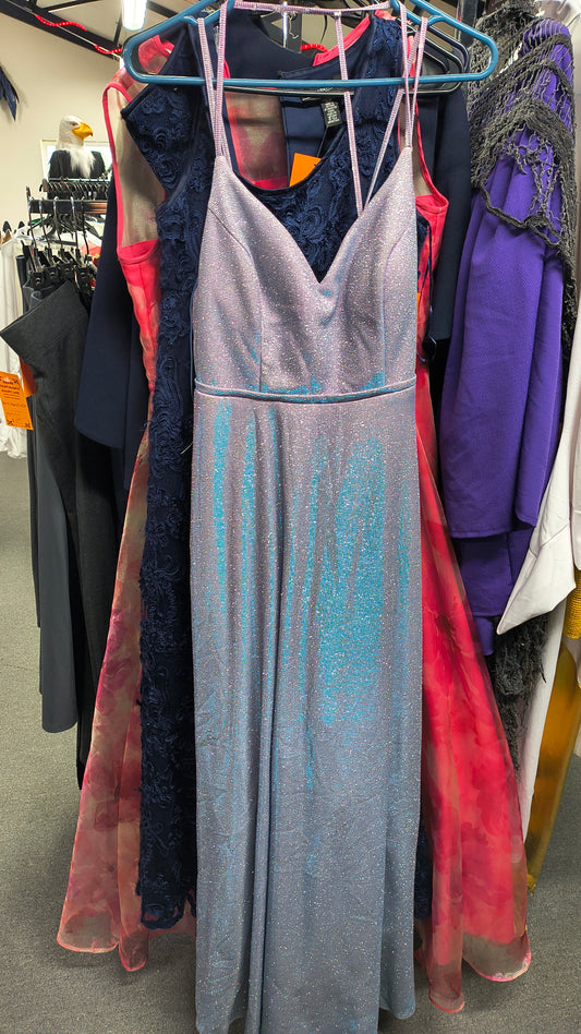 Pink/Blue Sparkle Party Dress - 5