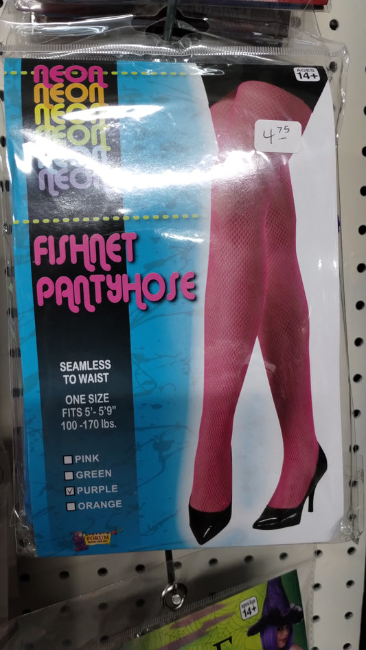 Purple Fishnet Tights