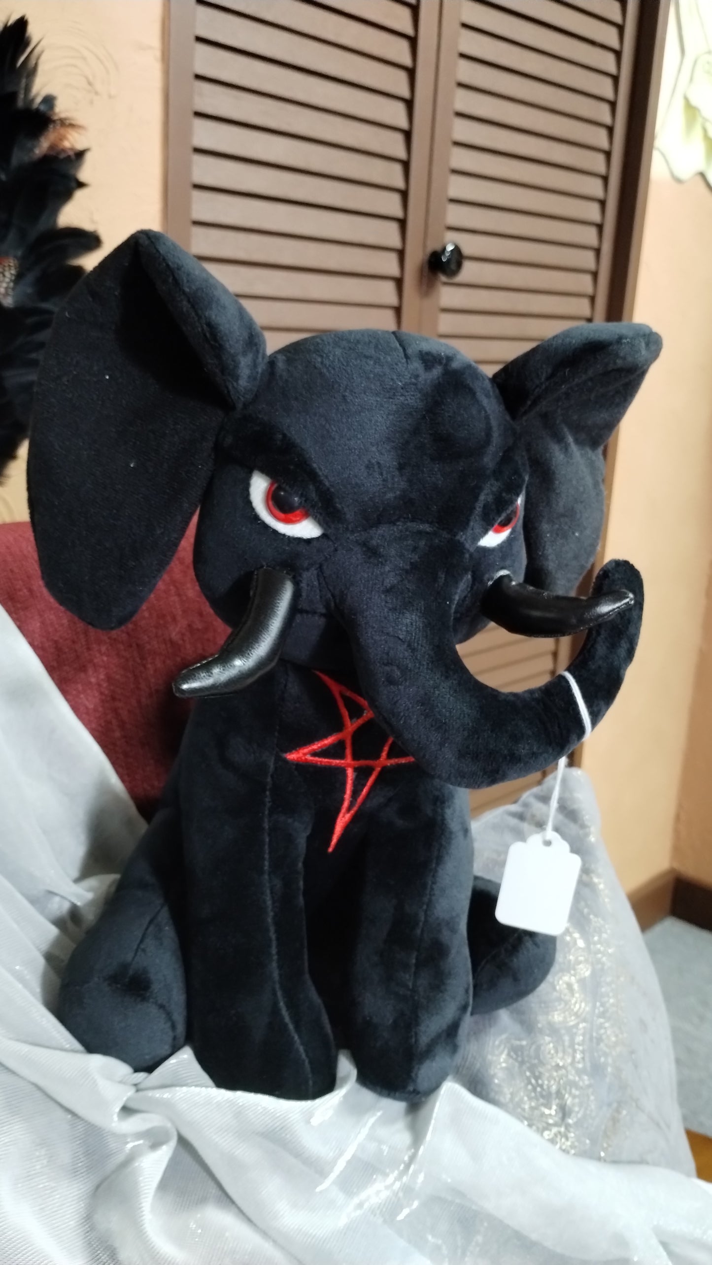 Dark Elephant Plush