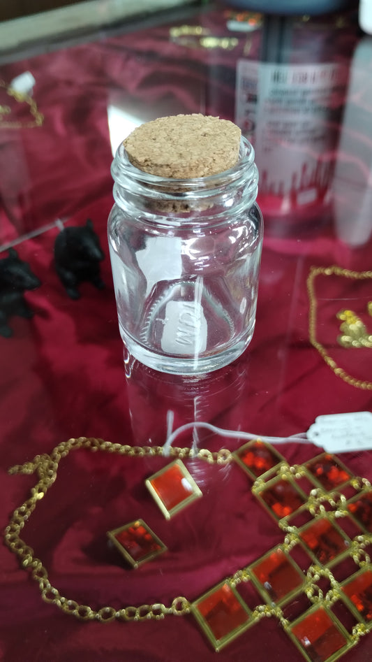 Small Glass Bottle w/Cork