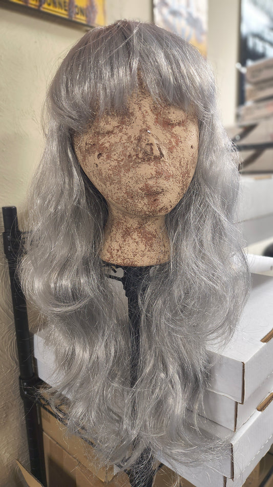 Long Sassy Wig Silver