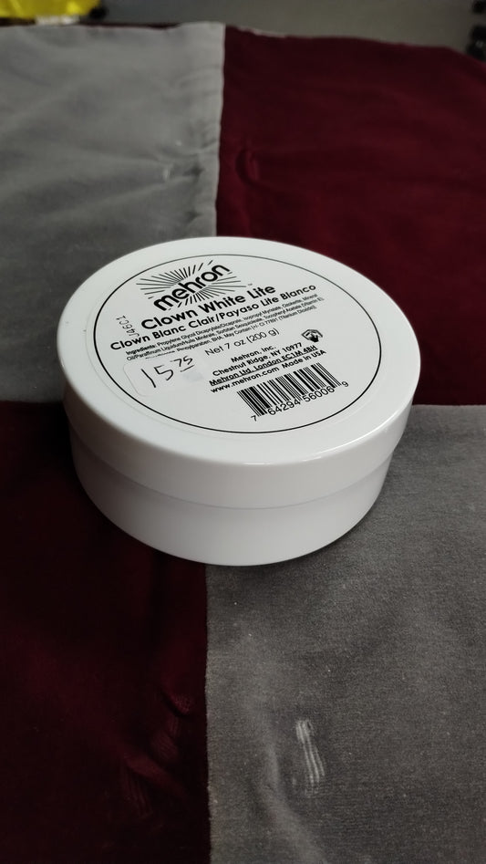 7oz Clown White Lite Mehron Makeup