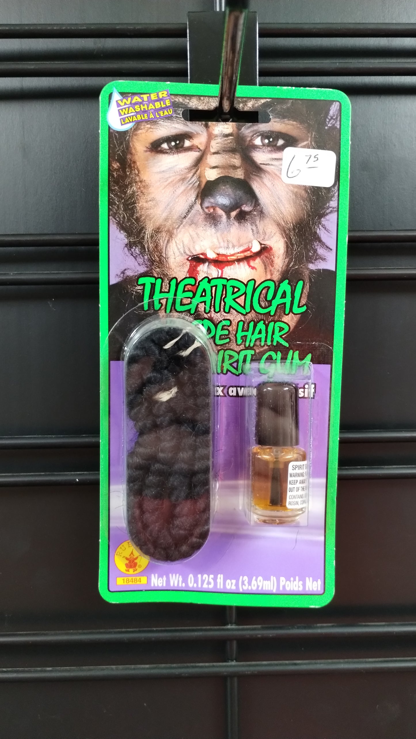 Black Theatrical Hair & Spirit Gum