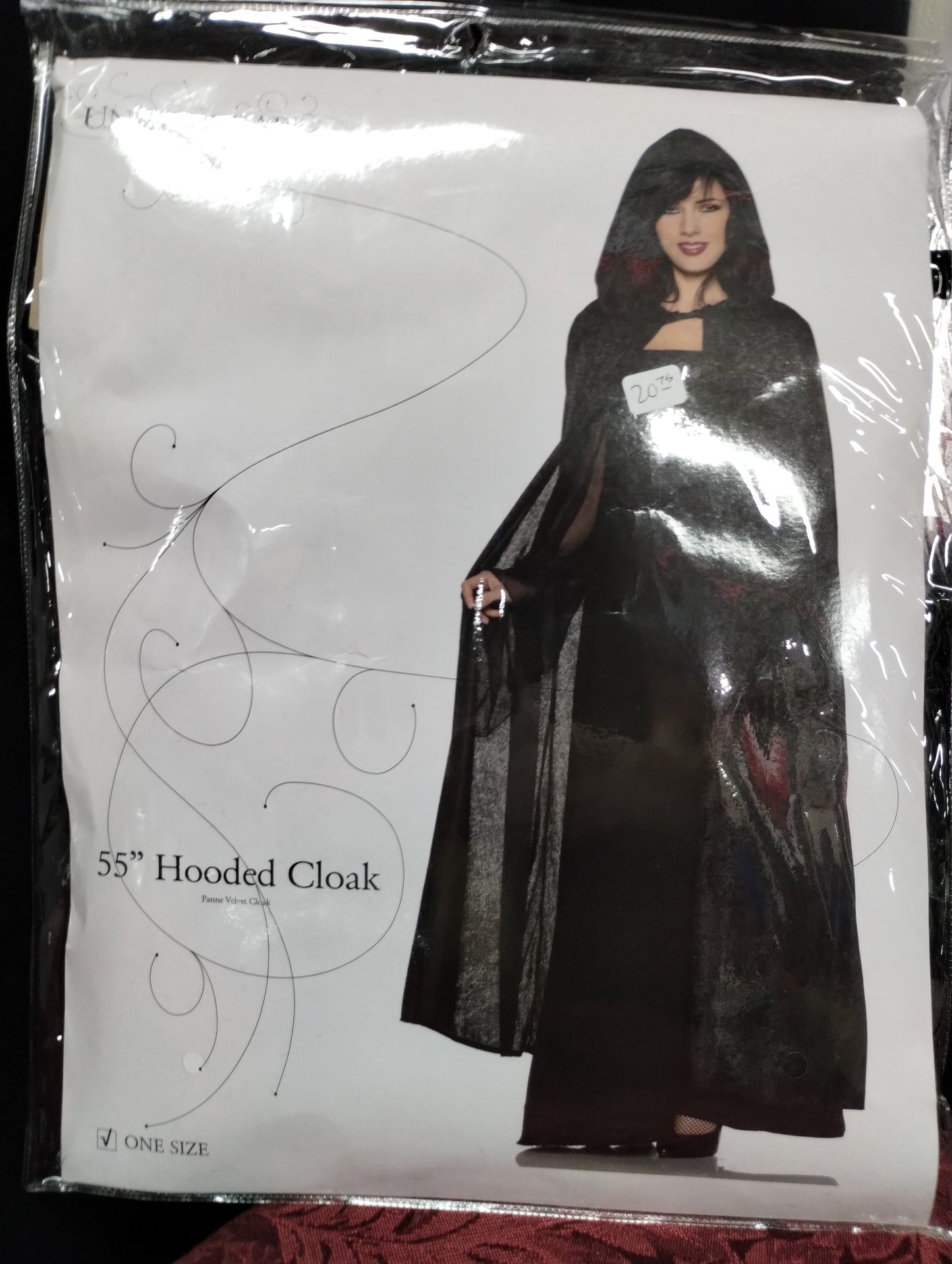 55" Hooded Cloak - Black