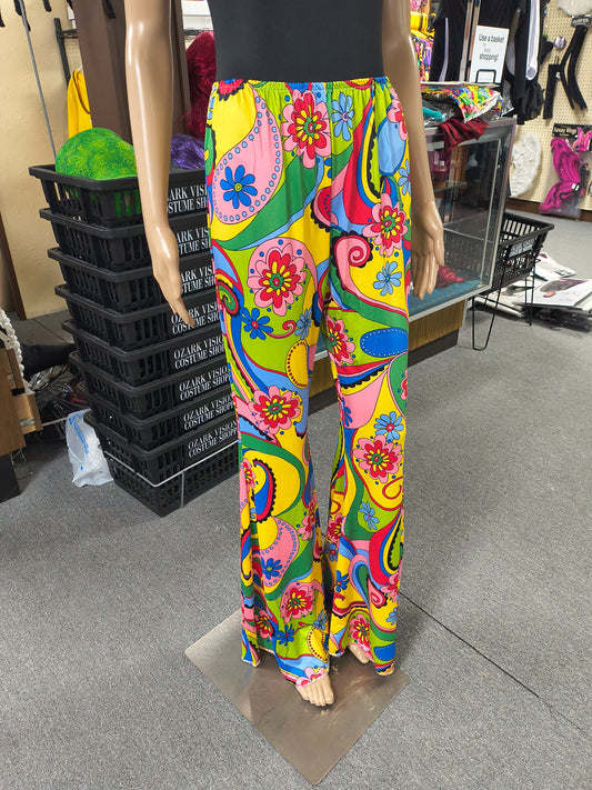 70's Flower Bell Bottom Pants