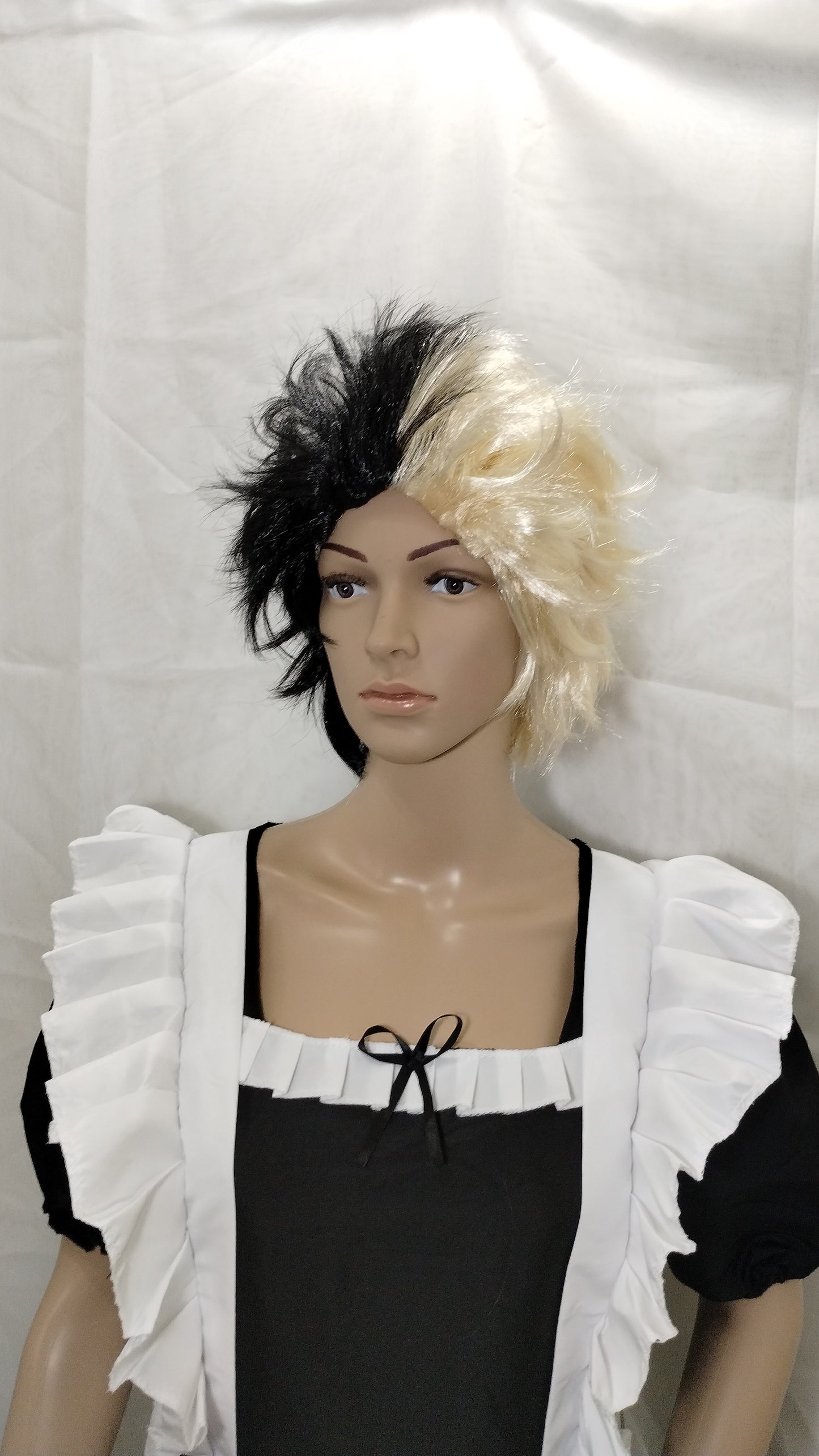 Black and White Villain Wig