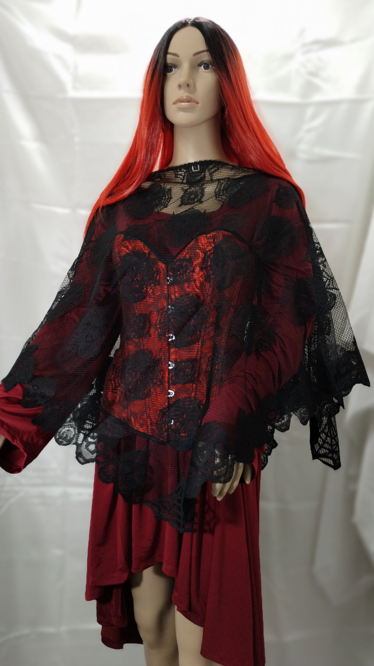 Day of the Dead Lace Poncho