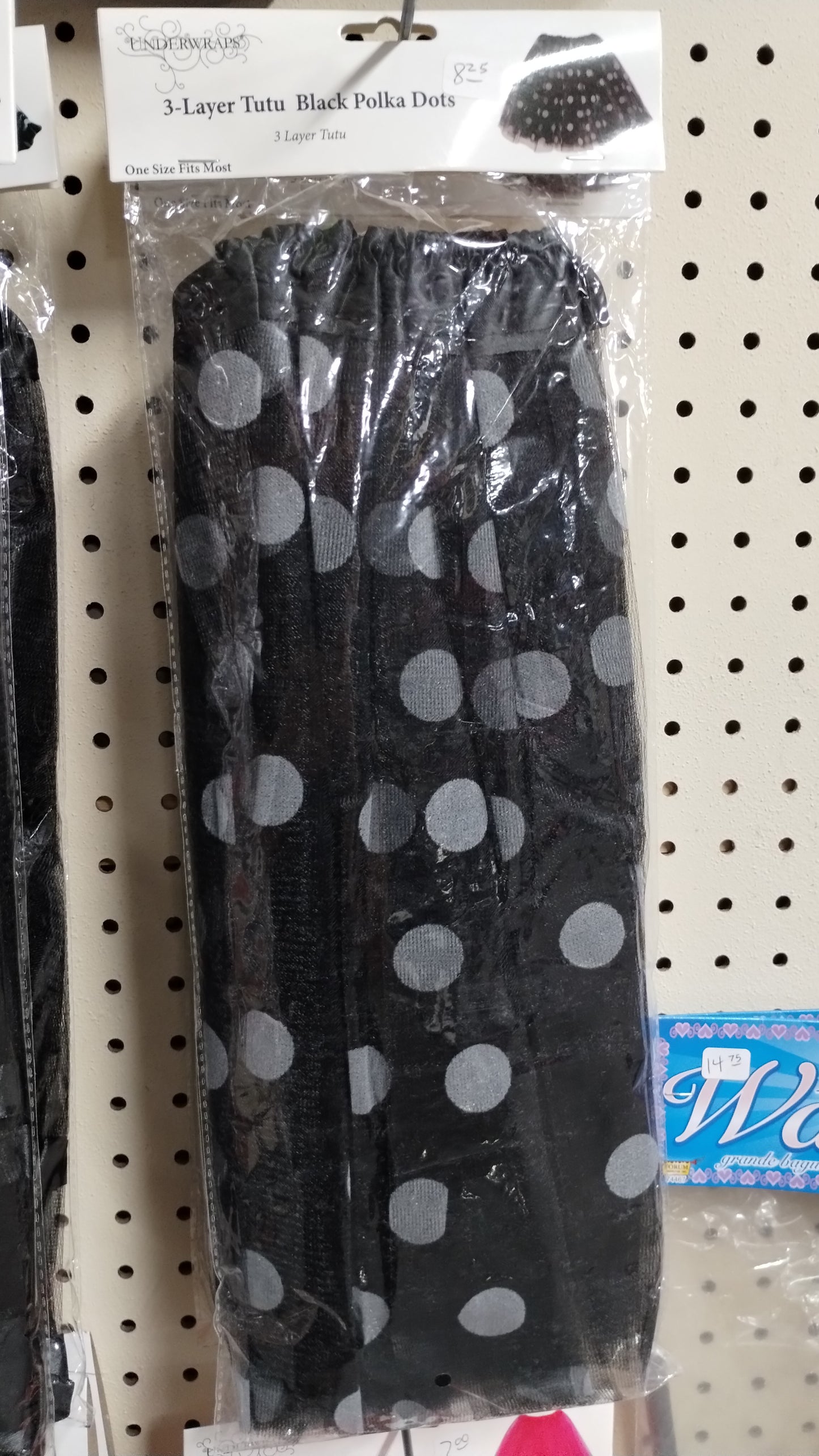 3 - Layer Black w/Grey Polka Dots Tutu