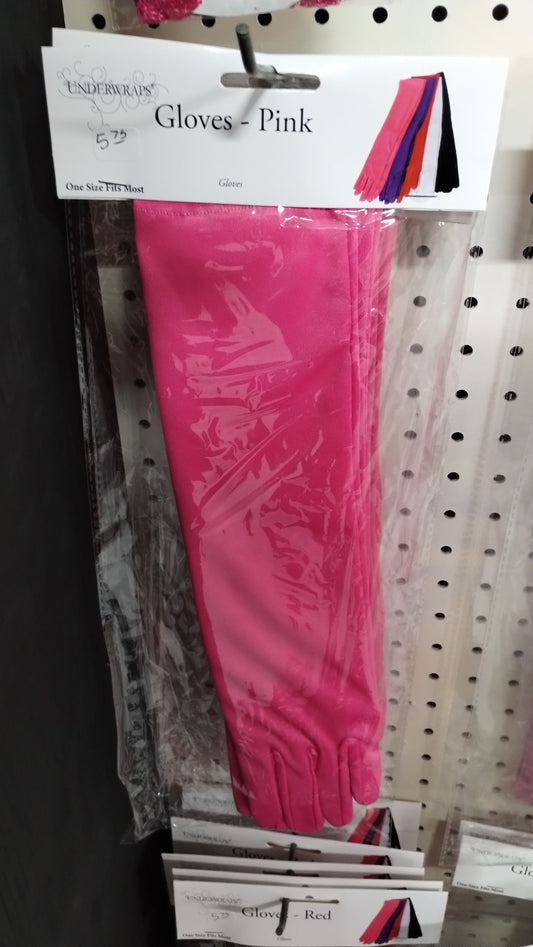 Long Pink Gloves