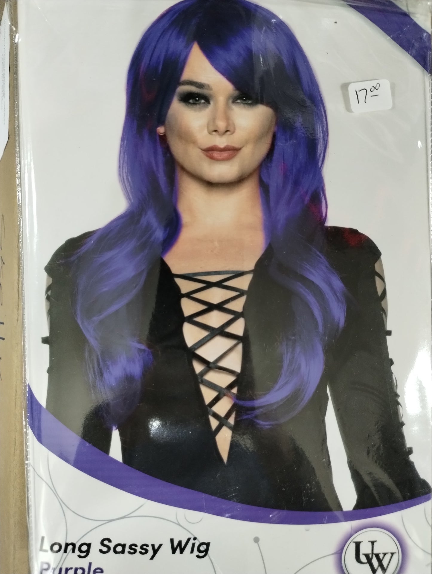 Long Sassy Purple Wig