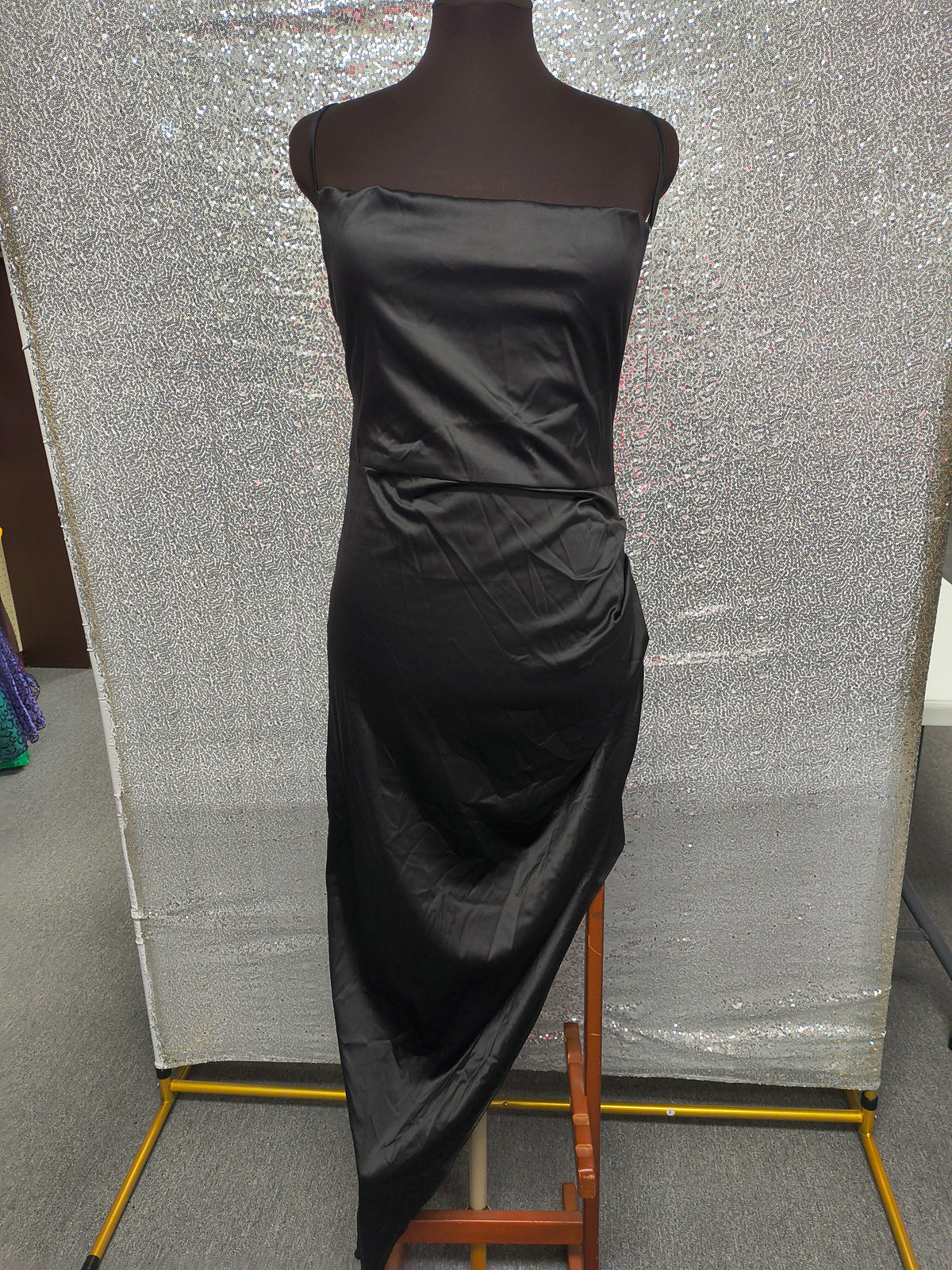 Asymmetrical Black Dress (2X)
