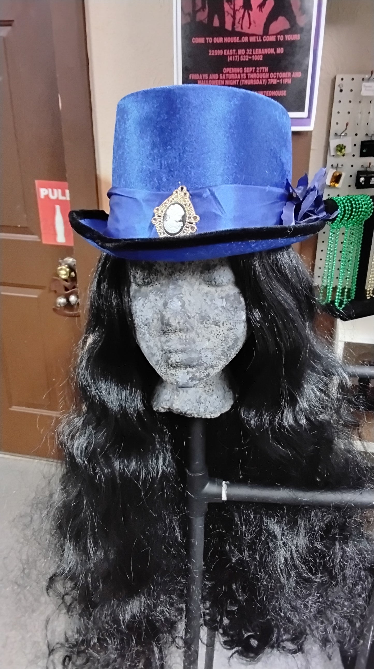 Victorian Top Hat Blue