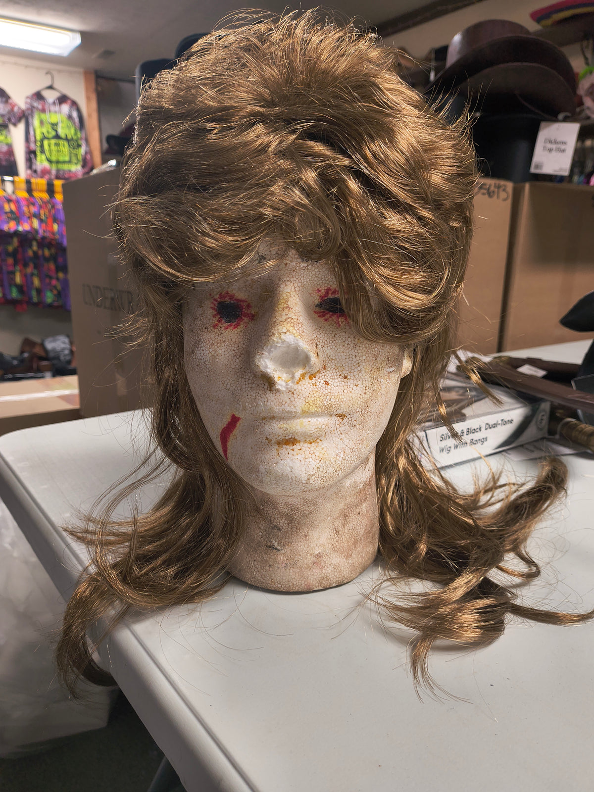 Brown Mullet Wig