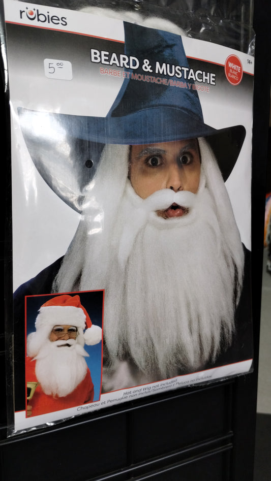 White Beard & Moustache