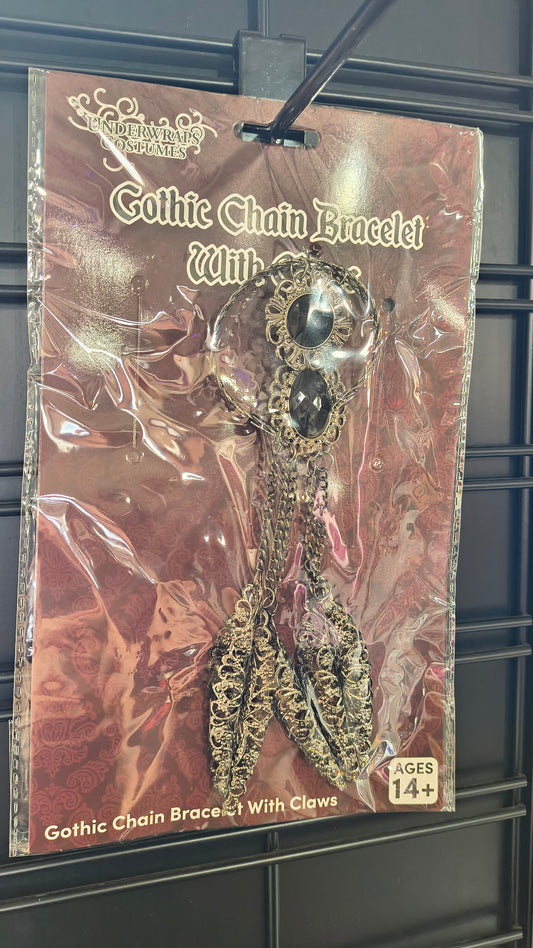 Gothic Chain Bracelet with Claws