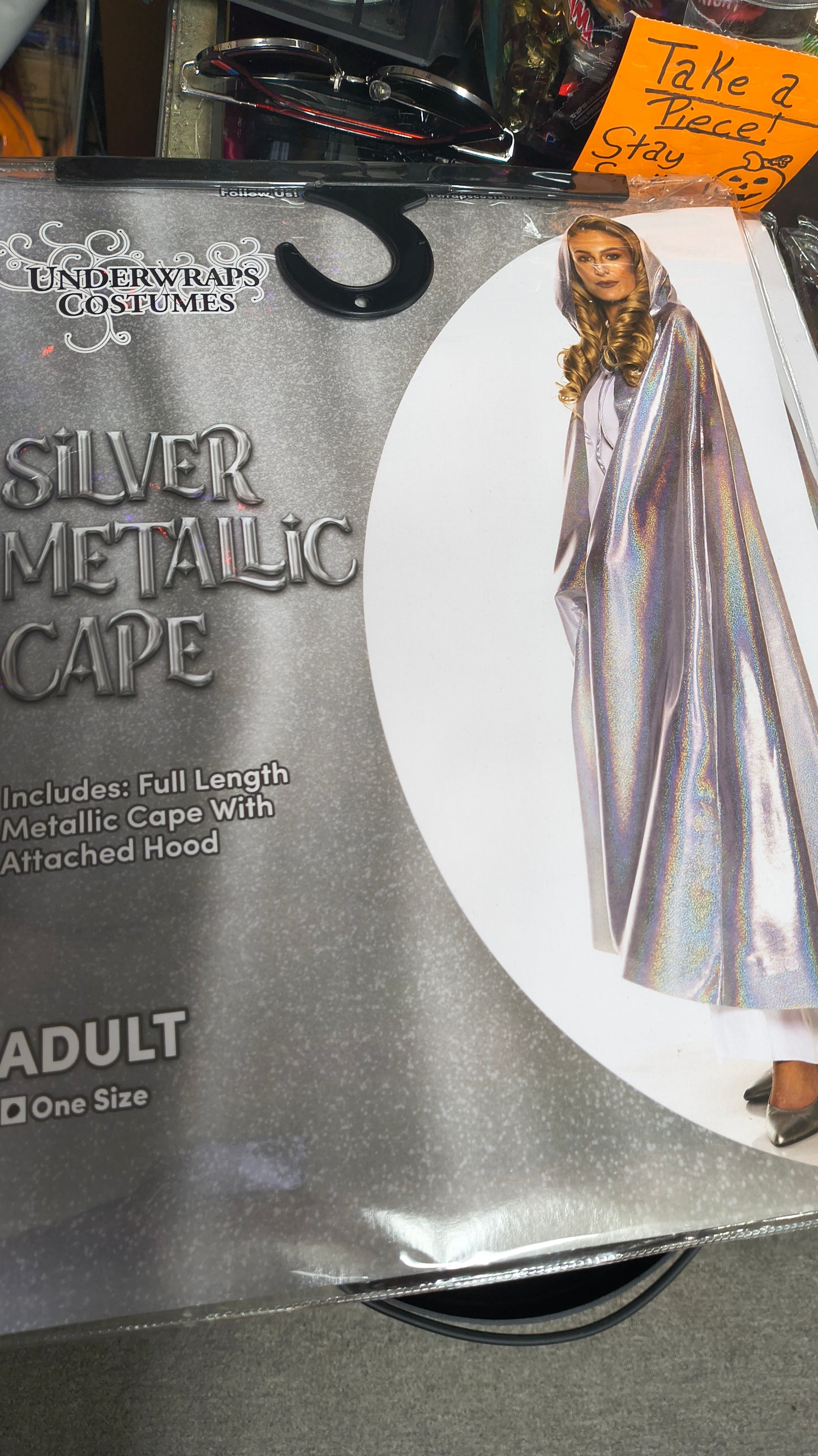 Silver Metallic Cape