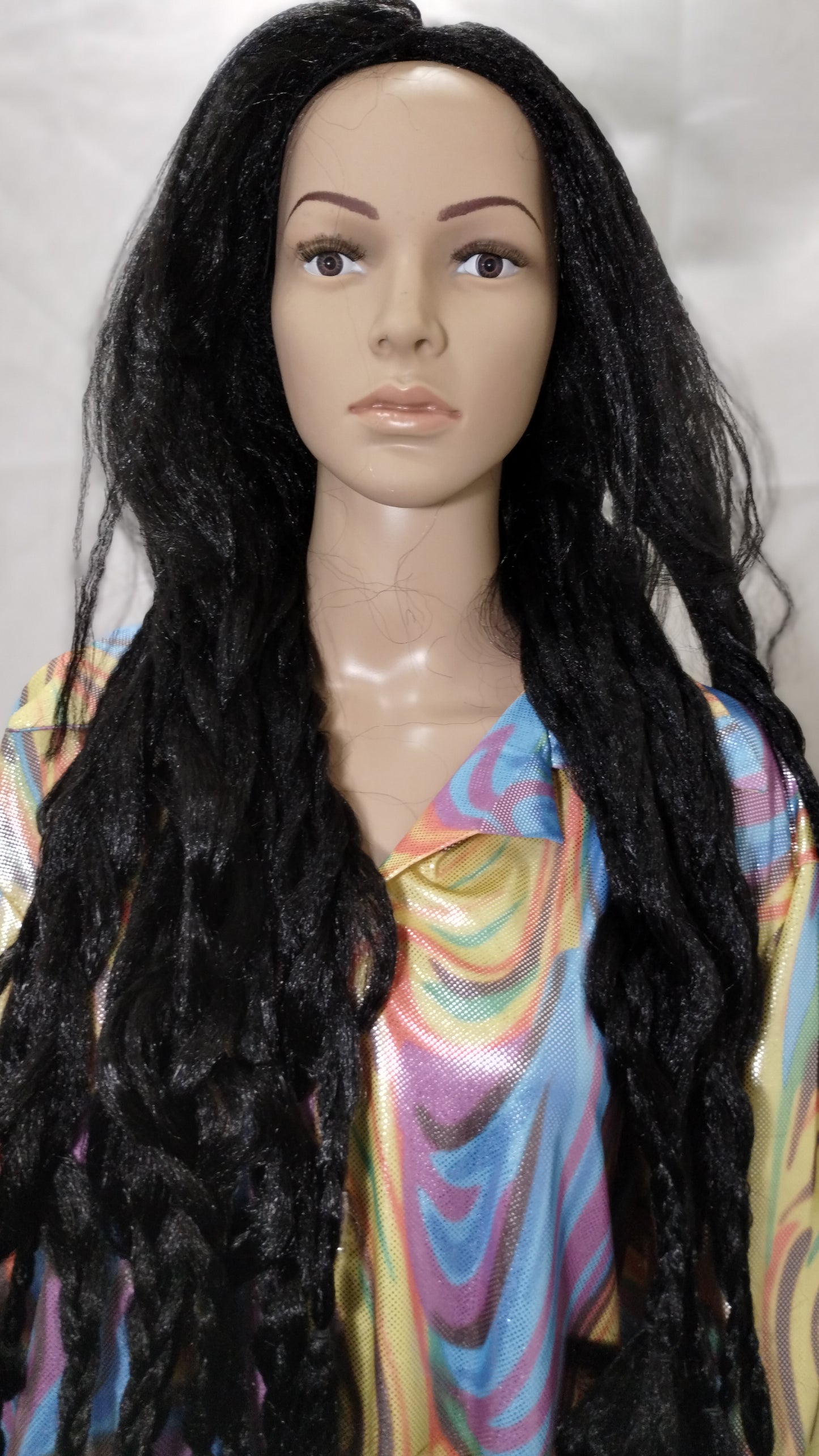 Long Black Braided Wig