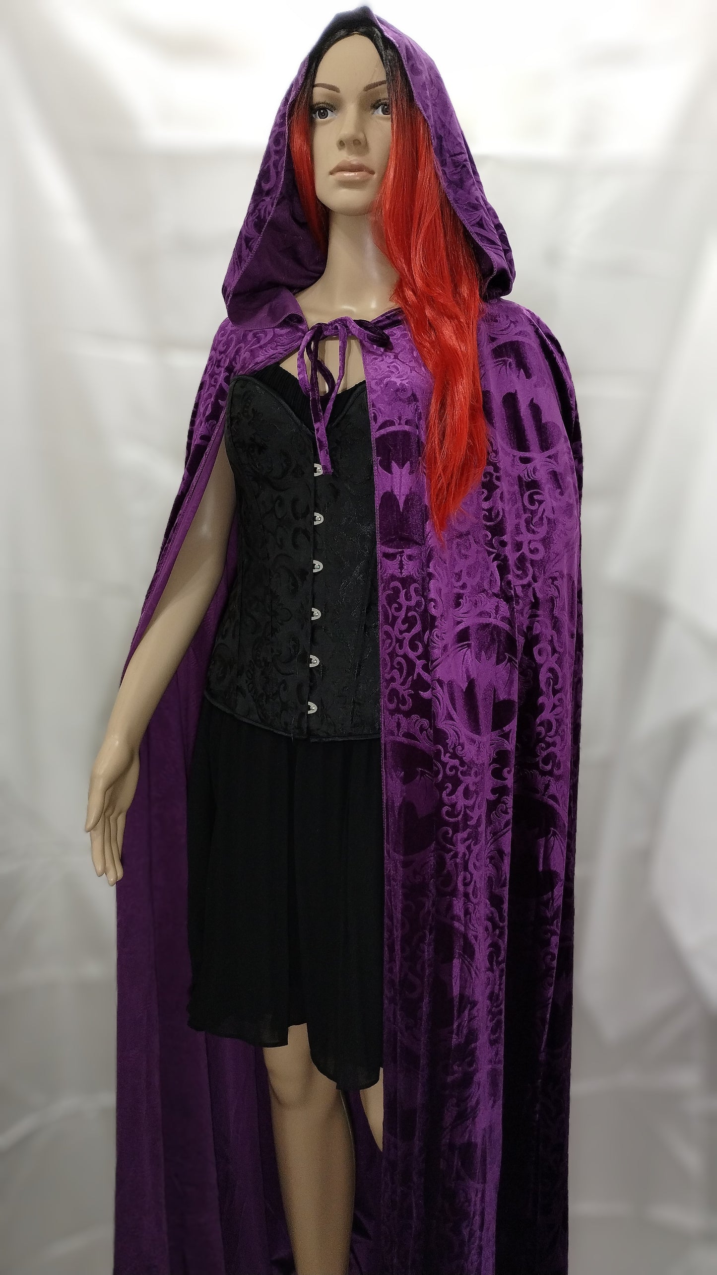 Hooded Vampire Cape - Purple
