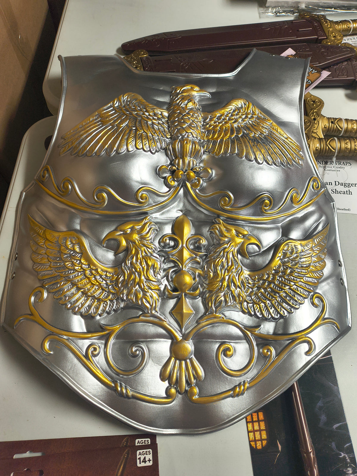 Metallic Foam Gladiator Chest Armor
