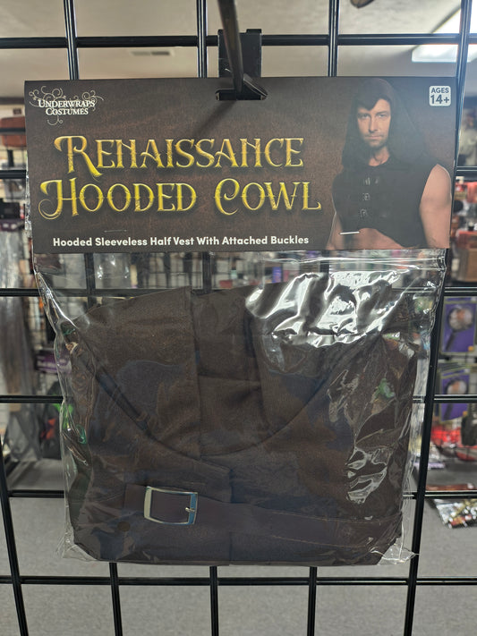 Renaissance Hooded Cowl - Brown