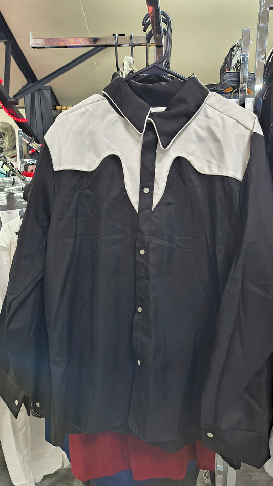 Cowboy Shirt - Black/White (XL)