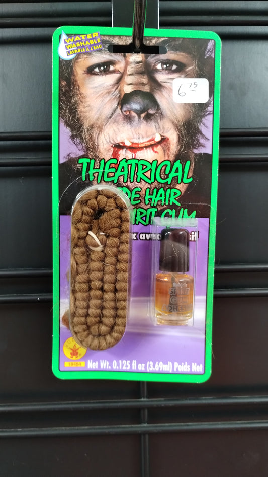 Theatrical Hair - Brown & Spirit Gum